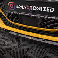 Maxton Design - FRONT SPLITTER V.1 + FLAPS PEUGEOT 208 GT MK2