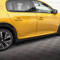 Maxton Design - SIDE SKIRTS DIFFUSERS + FLAPS PEUGEOT 208 GT MK2