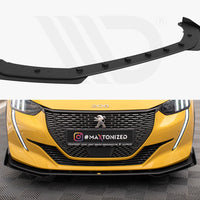 Maxton Design - STREET PRO FRONT SPLITTER + FLAPS PEUGEOT 208 GT MK2