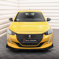 Maxton Design - STREET PRO FRONT SPLITTER + FLAPS PEUGEOT 208 GT MK2