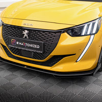 Maxton Design - STREET PRO FRONT SPLITTER + FLAPS PEUGEOT 208 GT MK2