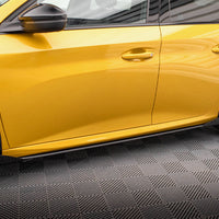 Maxton Design - STREET PRO SIDE SKIRTS DIFFUSERS + FLAPS PEUGEOT 208 GT MK2