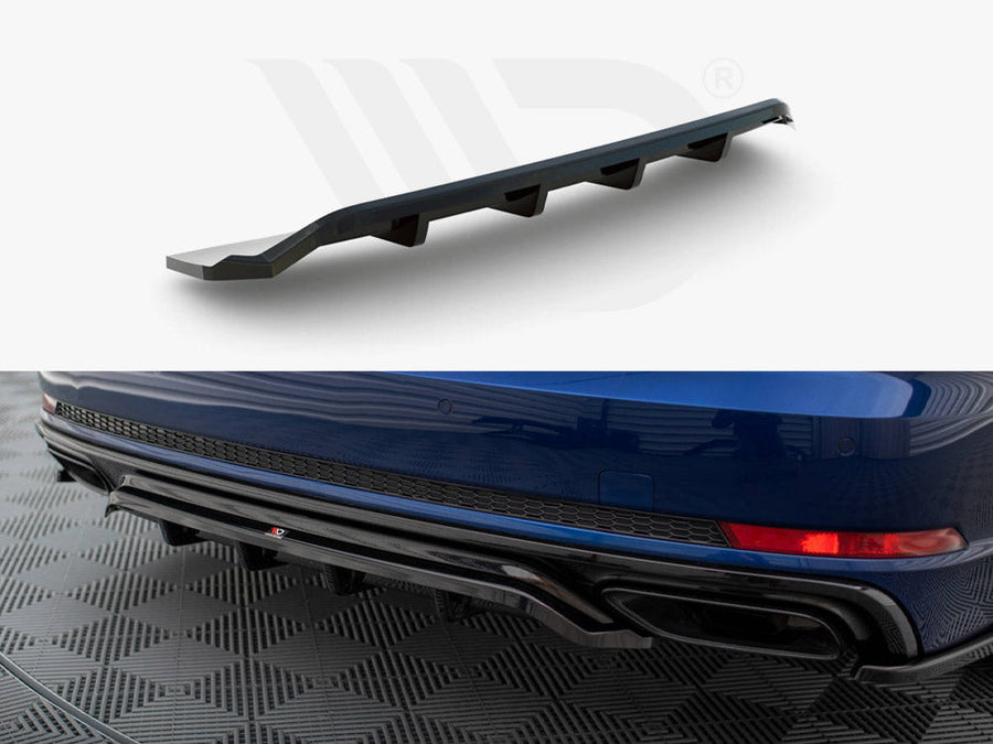 Maxton Design - CENTRAL REAR SPLITTER (VERTICAL BARS) AUDI A4 COMPETITION B9