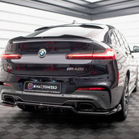 Maxton Design - CENTRAL REAR SPLITTER (VERTICAL BARS) V.2 BMW X4 M-PACK G02