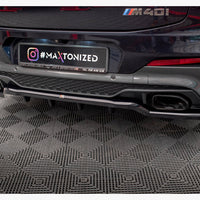 Maxton Design - CENTRAL REAR SPLITTER (VERTICAL BARS) V.2 BMW X4 M-PACK G02