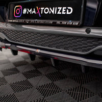 Maxton Design - CENTRAL REAR SPLITTER (VERTICAL BARS) V.2 BMW X4 M-PACK G02
