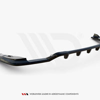 Maxton Design - CENTRAL REAR SPLITTER (VERTICAL BARS) V.2 BMW X4 M-PACK G02