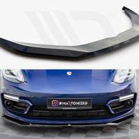 Maxton Design - FRONT SPLITTER V.1 PORSCHE PANAMERA E-HYBRID 971 FACELIFT