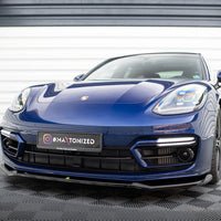 Maxton Design - FRONT SPLITTER V.1 PORSCHE PANAMERA E-HYBRID 971 FACELIFT