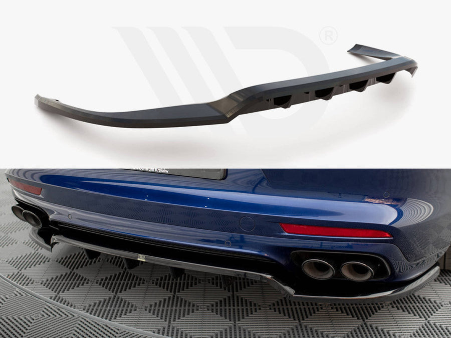 Maxton Design - CENTRAL REAR SPLITTER (VERTICAL BARS) PORSCHE PANAMERA E-HYBRID 971 FACELIFT