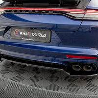 Maxton Design - CENTRAL REAR SPLITTER (VERTICAL BARS) PORSCHE PANAMERA E-HYBRID 971 FACELIFT