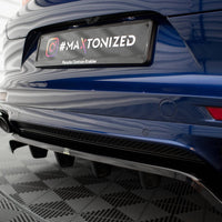Maxton Design - CENTRAL REAR SPLITTER (VERTICAL BARS) PORSCHE PANAMERA E-HYBRID 971 FACELIFT