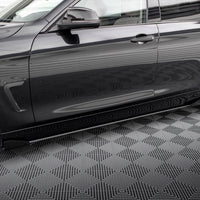 Maxton Design - STREET PRO SIDE SKIRTS DIFFUSERS + FLAPS BMW 4 GRAN COUPE F36