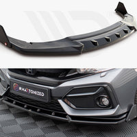 Maxton Design - FRONT SPLITTER V.1 + FLAPS HONDA CIVIC SPORT MK 10