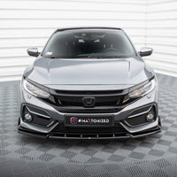 Maxton Design - FRONT SPLITTER V.1 + FLAPS HONDA CIVIC SPORT MK 10