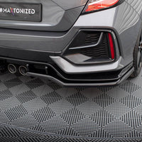 Maxton Design - REAR SPLITTER (VERTICAL BARS) HONDA CIVIC SPORT MK 10 Facelift