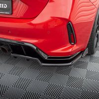 Maxton Design - CENTRAL REAR SPLITTER (VERTICAL BARS) V.1 + FLAPS HONDA CIVIC TYPE-R MK 11