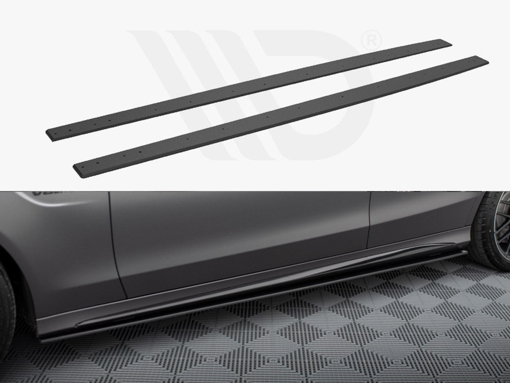 Maxton Design - STREET PRO SIDE SKIRTS DIFFUSERS MERCEDES-AMG C63 SEDAN / ESTATE W205 FACELIFT