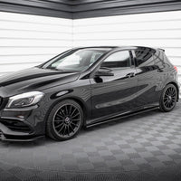 Maxton Design - SIDE SKIRTS DIFFUSERS MERCEDES-BENZ A AMG-LINE W176 FACELIFT