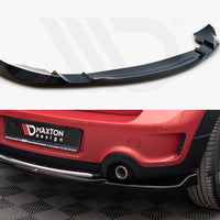 Maxton Design - CENTRAL REAR SPLITTER MINI COUNTRYMAN JCW MK1 (2012-2016)