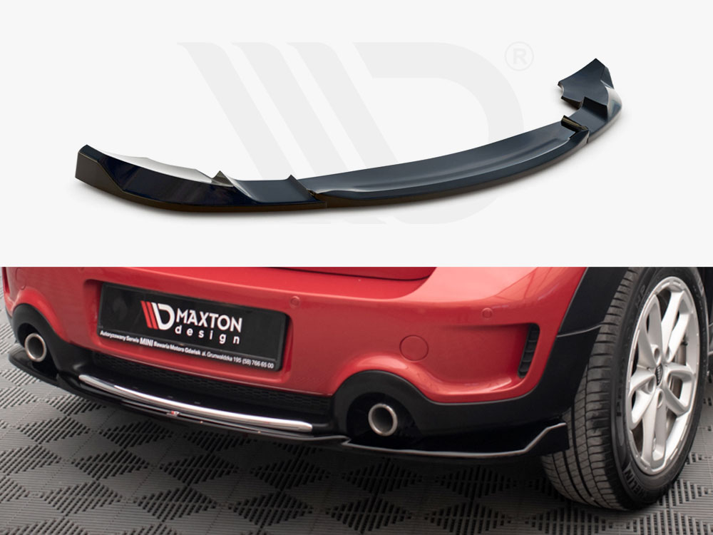 Maxton Design - CENTRAL REAR SPLITTER MINI COUNTRYMAN JCW MK1 (2012-2016)