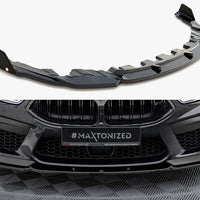 Maxton Design - Front Splitter V.1 + Flaps BMW M8 Gran Coupe F93 / Coupe F92