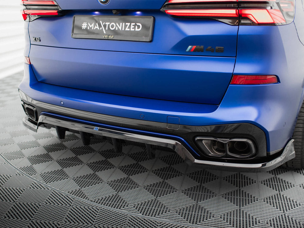 Maxton Design - Central Rear Splitter (Vertical Bars) V.2 BMW X5 M-Pack G05 Facelift