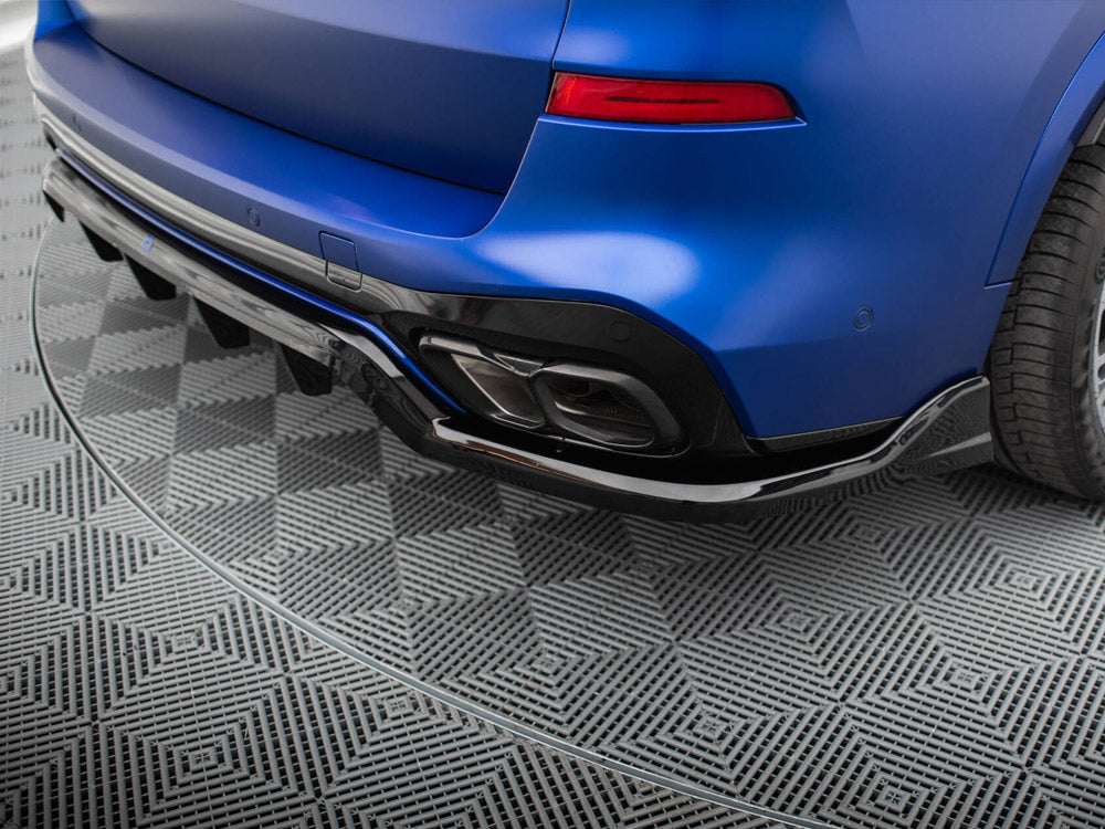 Maxton Design - Central Rear Splitter (Vertical Bars) V.2 BMW X5 M-Pack G05 Facelift