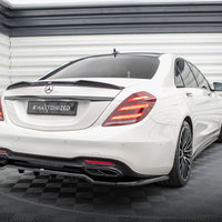 Maxton Design - Rear Splitter (Vertical Bars) Mercedes-Benz S AMG-Line W222 Facelift