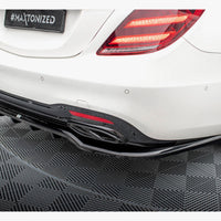 Maxton Design - Rear Splitter (Vertical Bars) Mercedes-Benz S AMG-Line W222 Facelift