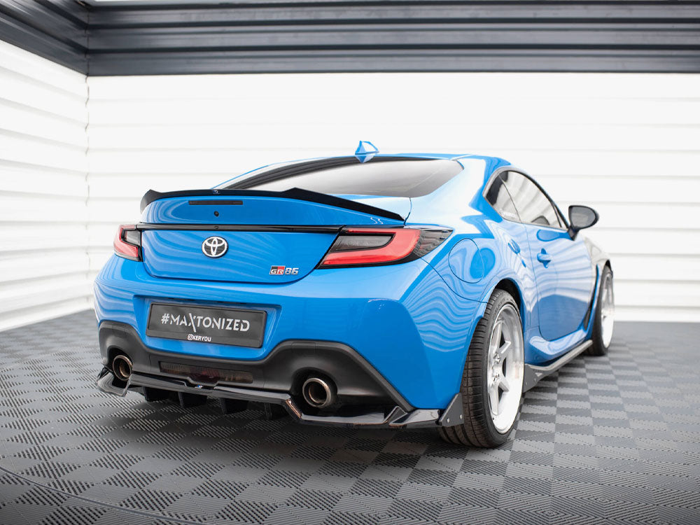 Maxton Design - Central Rear Splitter (Vertical Bars) V.1 + Flaps Toyota GR86 Mk1