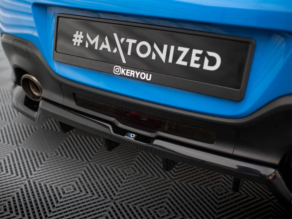 Maxton Design - Central Rear Splitter (Vertical Bars) V.1 + Flaps Toyota GR86 Mk1