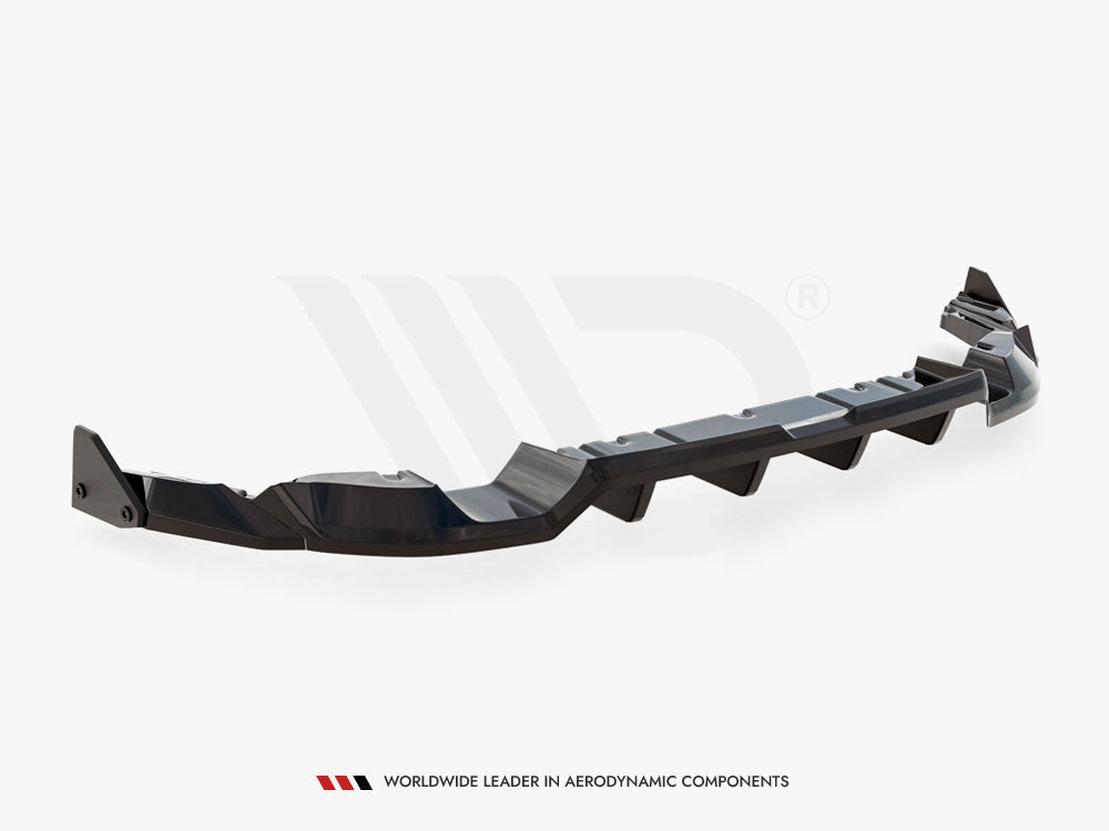 Maxton Design - Central Rear Splitter (Vertical Bars) V.1 + Flaps Toyota GR86 Mk1