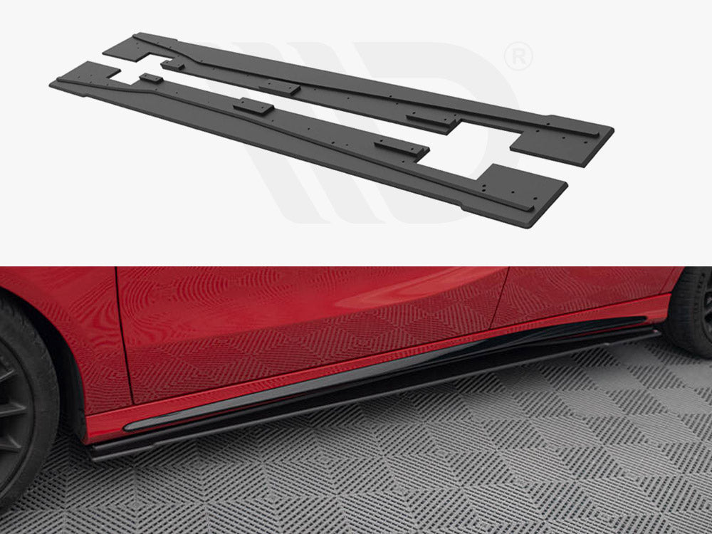 Maxton Design - STREET PRO SIDE SKIRTS DIFFUSERS MERCEDES-BENZ A 45 AMG W176 FACELIFT