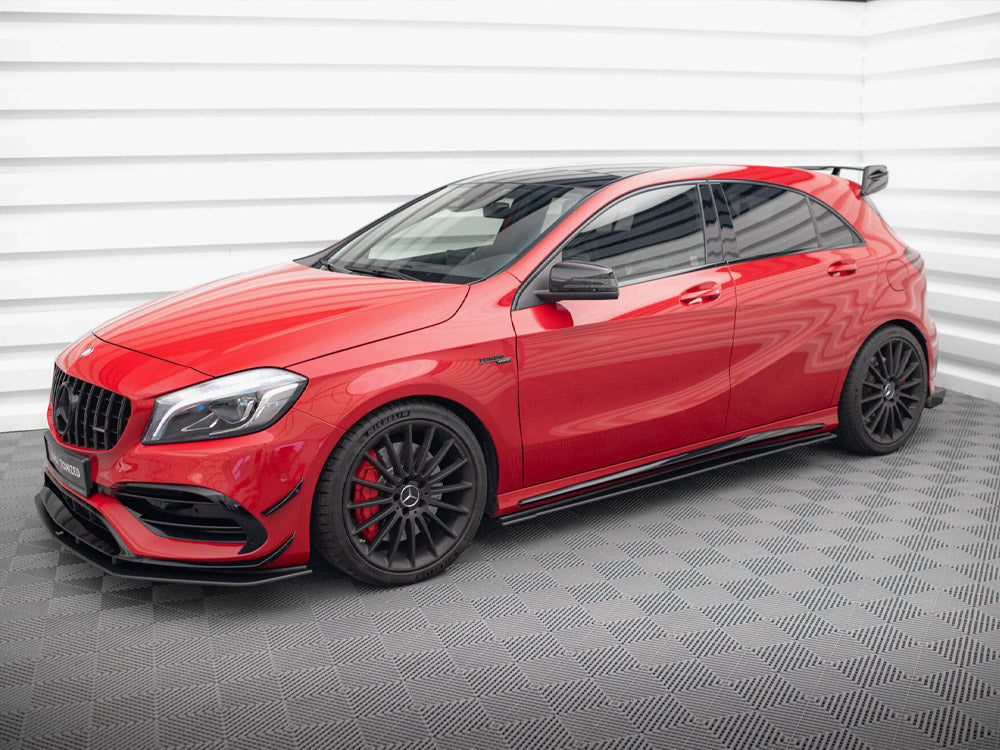 Maxton Design - STREET PRO SIDE SKIRTS DIFFUSERS MERCEDES-BENZ A 45 AMG W176 FACELIFT