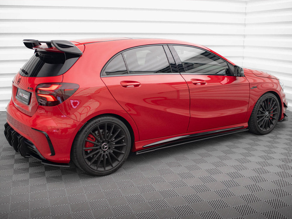 Maxton Design - STREET PRO SIDE SKIRTS DIFFUSERS MERCEDES-BENZ A 45 AMG W176 FACELIFT