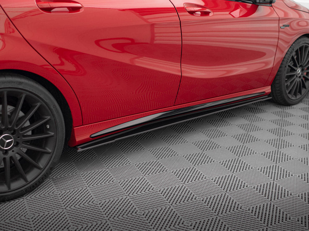 Maxton Design - STREET PRO SIDE SKIRTS DIFFUSERS MERCEDES-BENZ A 45 AMG W176 FACELIFT