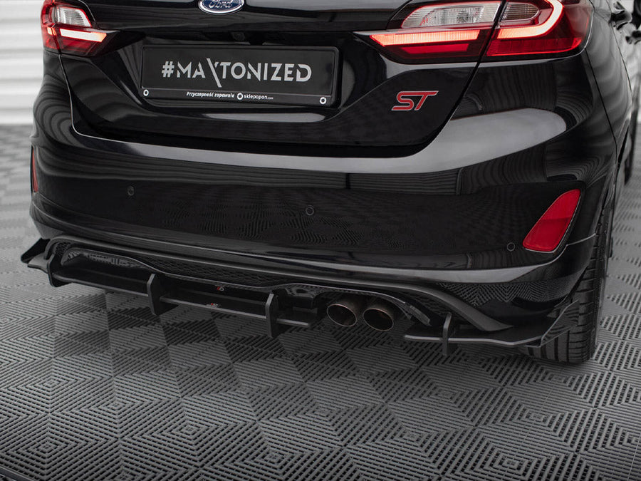 Maxton Design - STREET PRO REAR DIFFUSER(+FLAPS) FORD FIESTA MK8/8.5 ST (2018-2024)
