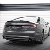 Maxton Design - Central Rear Splitter (Vertical Bars) Audi A5 S-Line F5 Coupe / Sportback