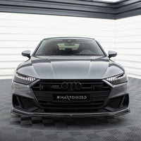 Maxton Design - Front Splitter V.1 Audi A7 S-Line C8 / S7 C8 / C8 Facelift / S7 Facelift