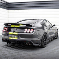 Maxton Design - Street Pro Rear Side Splitters + Flaps Ford Mustang GT Mk6
