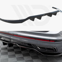 Maxton Design - Central Rear Splitter (Vertical Bars) Volkswagen Tiguan Allspace R-Line Mk2 Facelift