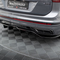 Maxton Design - Central Rear Splitter (Vertical Bars) Volkswagen Tiguan Allspace R-Line Mk2 Facelift