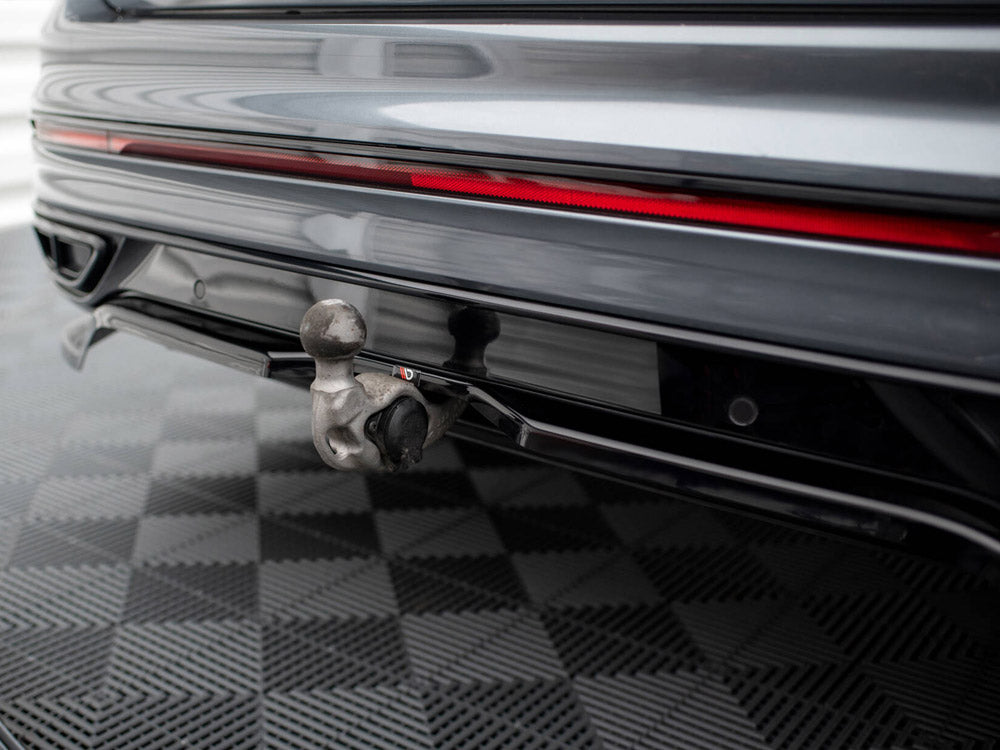 Maxton Design - Central Rear Splitter (Vertical Bars) Volkswagen Tiguan Allspace R-Line Mk2 Facelift