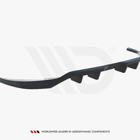 Maxton Design - Central Rear Splitter (Vertical Bars) Volkswagen Tiguan Allspace R-Line Mk2 Facelift