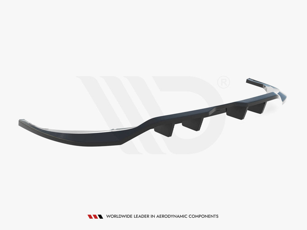 Maxton Design - Central Rear Splitter (Vertical Bars) Volkswagen Tiguan Allspace R-Line Mk2 Facelift