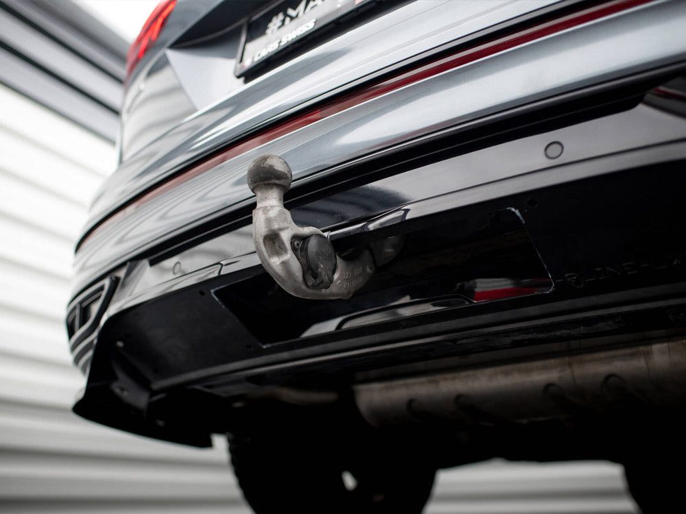 Maxton Design - Central Rear Splitter (Vertical Bars) Volkswagen Tiguan Allspace R-Line Mk2 Facelift