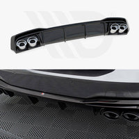 Maxton Design - REAR VALANCE + EXHAUST ENDS IMITATION AUDI A7 C8 S-LINE (2017-)