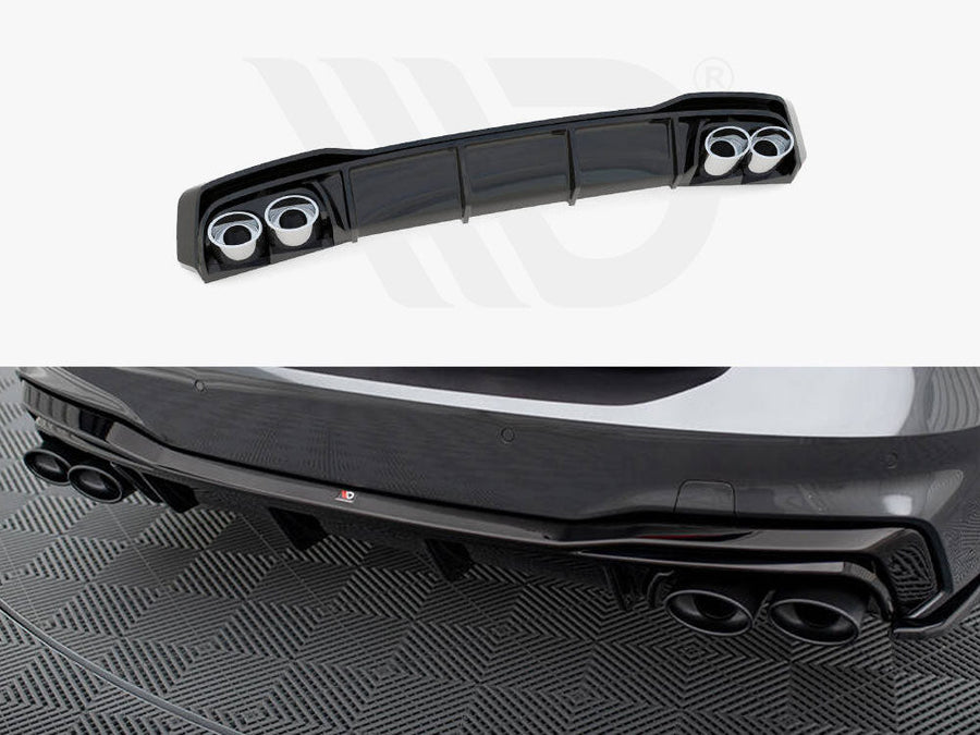 Maxton Design - REAR VALANCE + EXHAUST ENDS IMITATION AUDI A7 C8 S-LINE (2017-)
