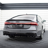 Maxton Design - REAR VALANCE + EXHAUST ENDS IMITATION AUDI A7 C8 S-LINE (2017-)